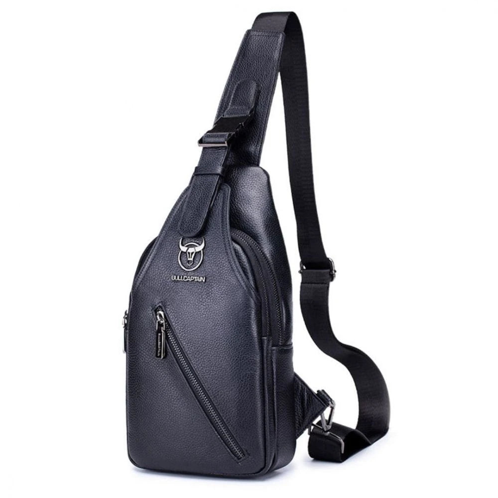 Bolsa Transversal Masculina BullCaptain em Couro Modelo Kros