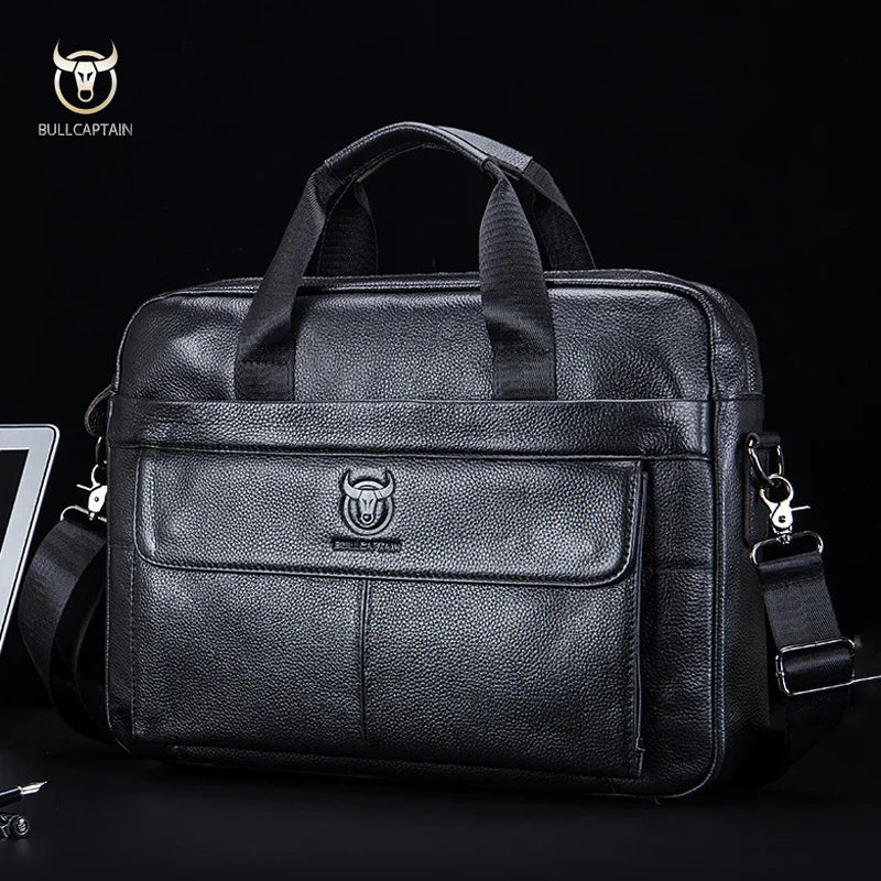 Bolsa De Ombro Masculina Com Alça em Couro Modelo Executive Prime