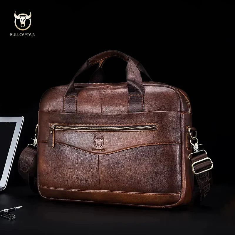 Bolsa de Ombro com Alça Unisex em Couro Modelo Office Prime