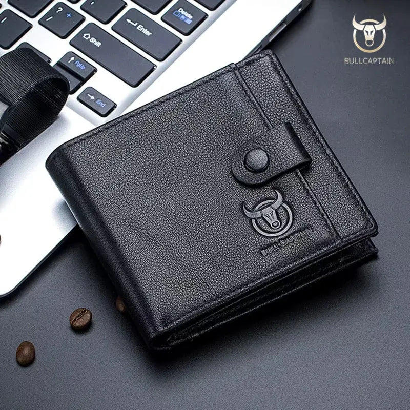 Carteira Masculina BullCaptain Original em Couro Modelo Lormont