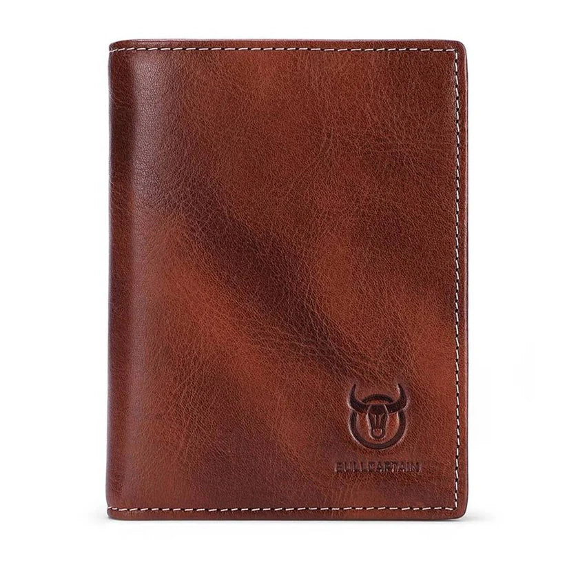 Carteira Masculina BullCaptain Original em Couro Modelo Oakwood