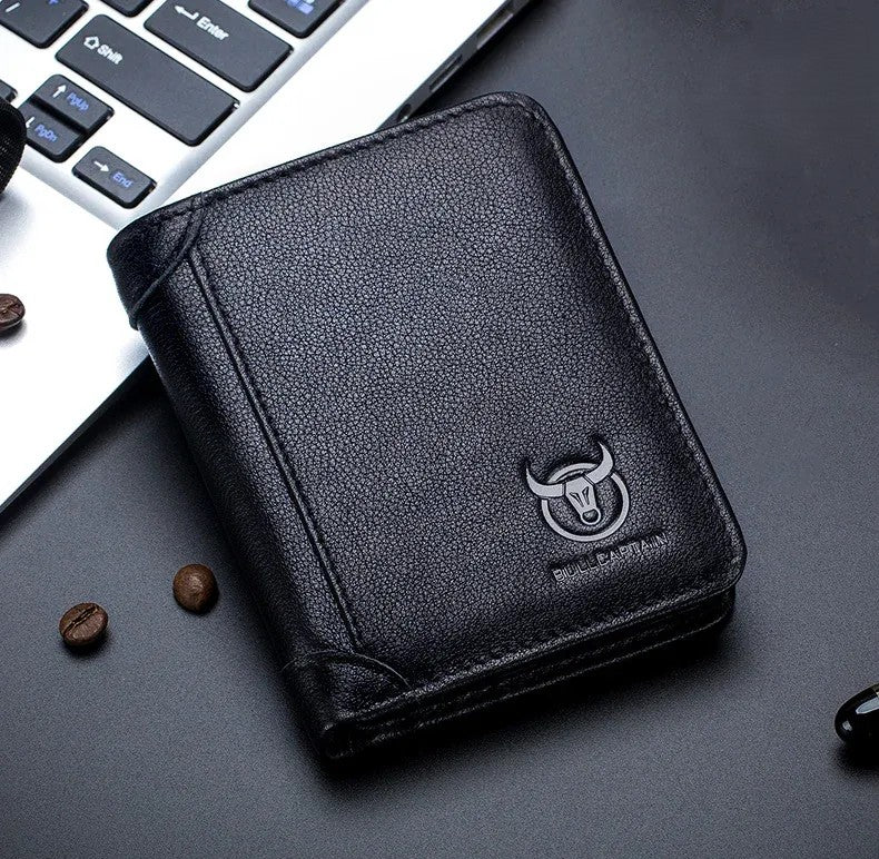 Carteira Masculina BullCaptain Original em Couro Modelo Stratton