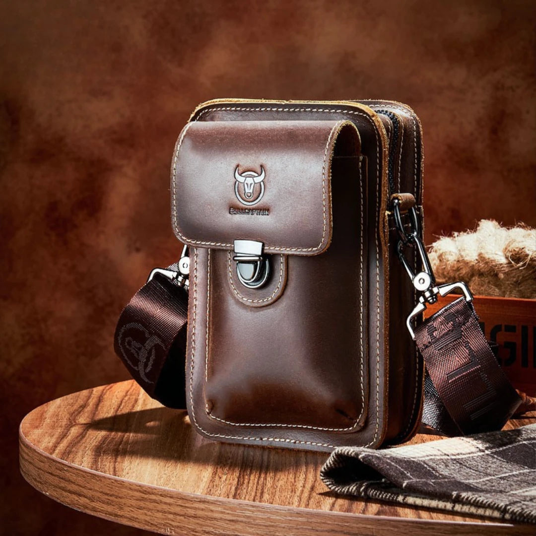 Pochete Masculina em Couro Modelo Breslin