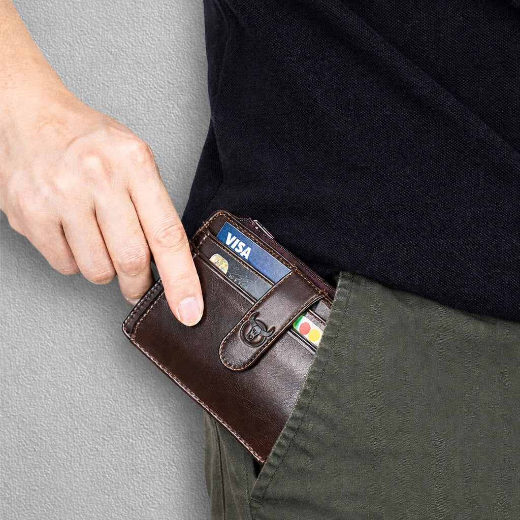 Carteira Masculina em Couro Bravion com RFID