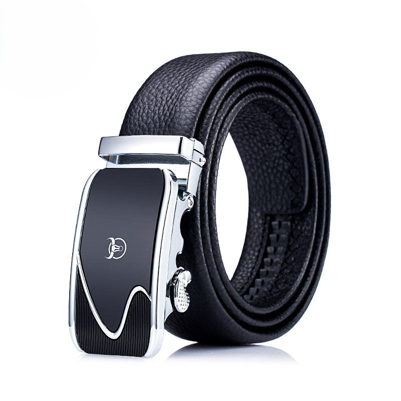 Cinto Masculino BullCaptain em Couro Legítimo Modelo Iron Black