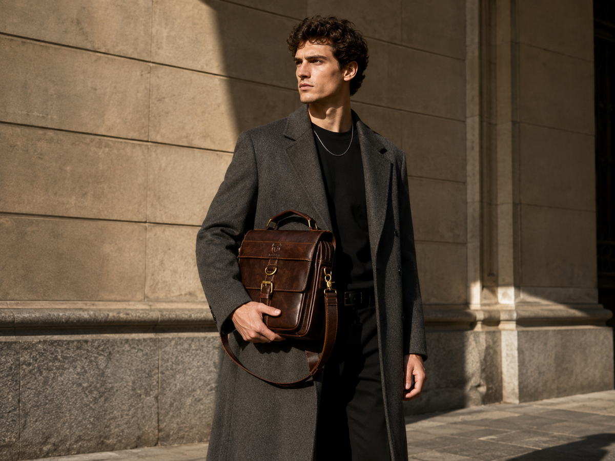 Bolsa transversal masculina para viagem: segurança e praticidade