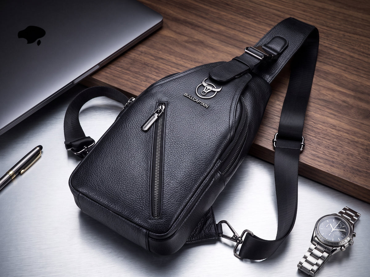 Shoulder bag de couro: como combinar com o estilo masculino