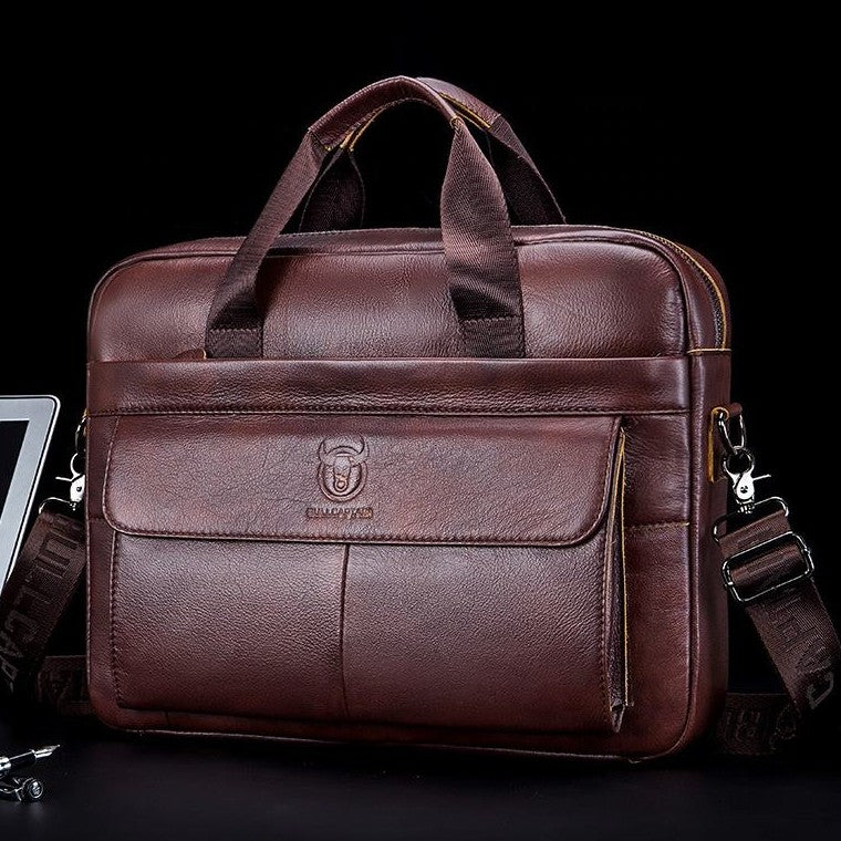 Bolsa De Ombro Masculina Com Alça em Couro Modelo Executive Prime