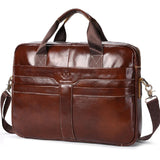 Bolsa De Ombro Masculina em Couro Modelo Imperial Line