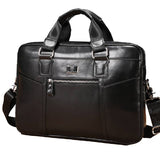 Bolsa De Ombro Masculina em Couro Modelo Prestige Voyager