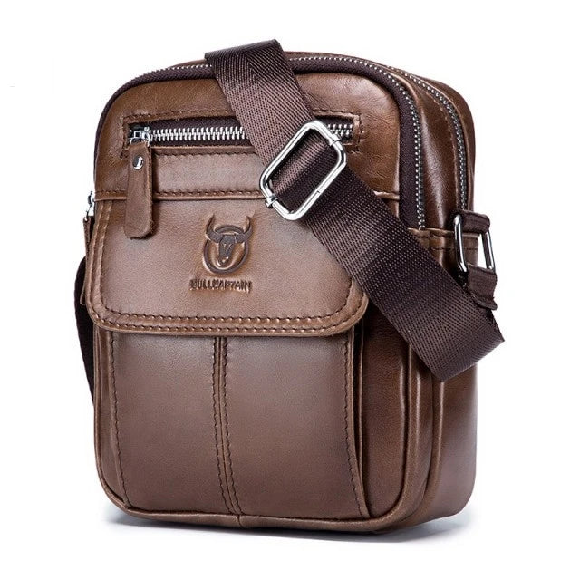 Bolsa Transversal Masculina em Couro Modelo Urban Command