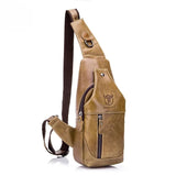 Shoulder Bag Masculina BullCaptain em Couro Modelo Dante
