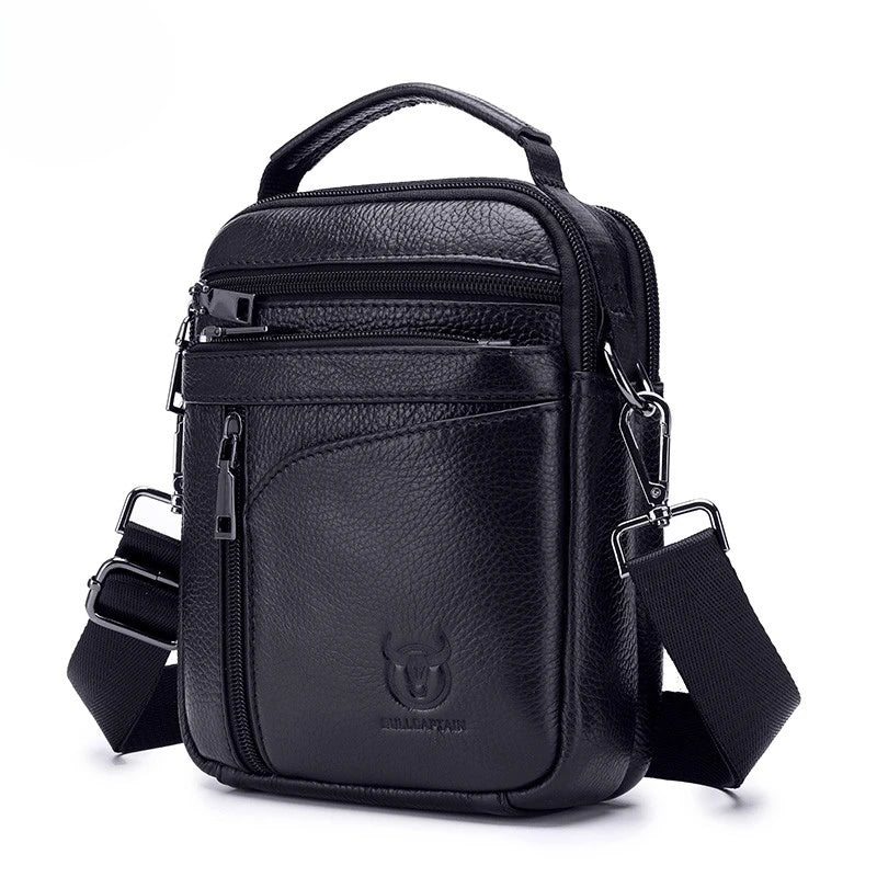 Bolsa Transversal Masculina BullCaptain em Couro Modelo Kando