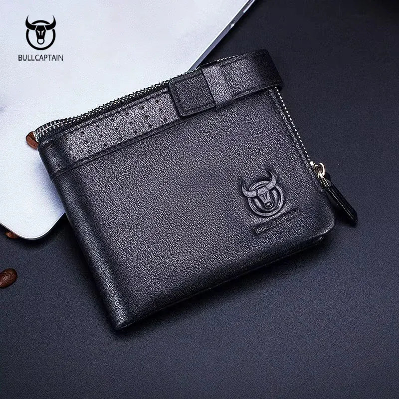 Carteira Masculina BullCaptain Original Em Couro Modelo Urban Fold