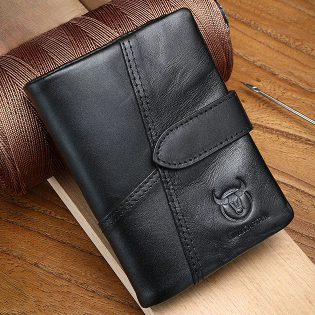 Carteira Masculina BullCaptain Original em Couro Modelo Kingsford