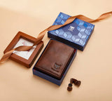 Carteira Masculina Compacta em Couro Oakwood