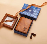 Carteira Masculina Compacta em Couro Oakwood