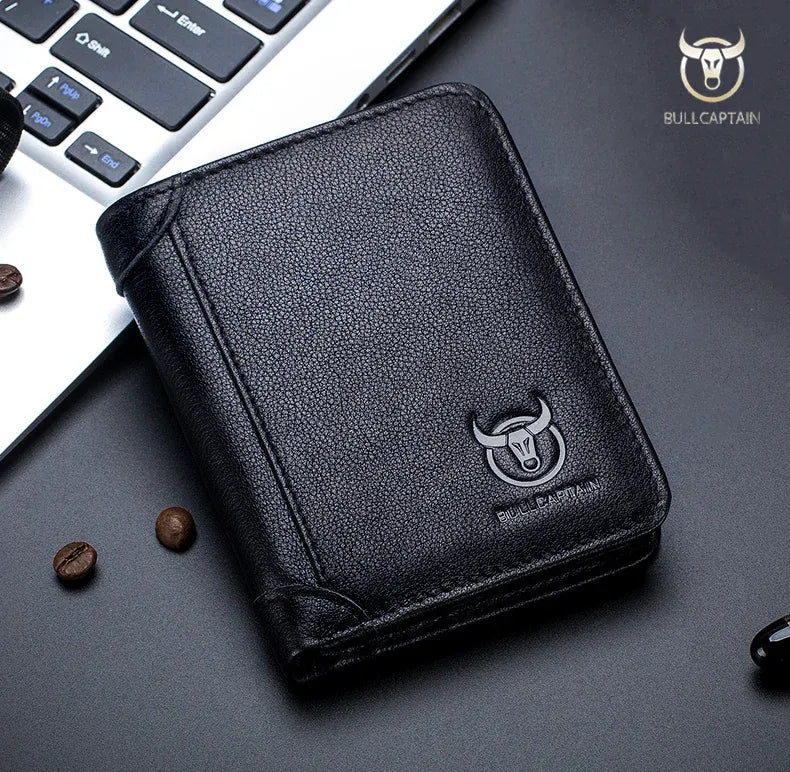 Carteira Masculina BullCaptain Original em Couro Modelo Stratton