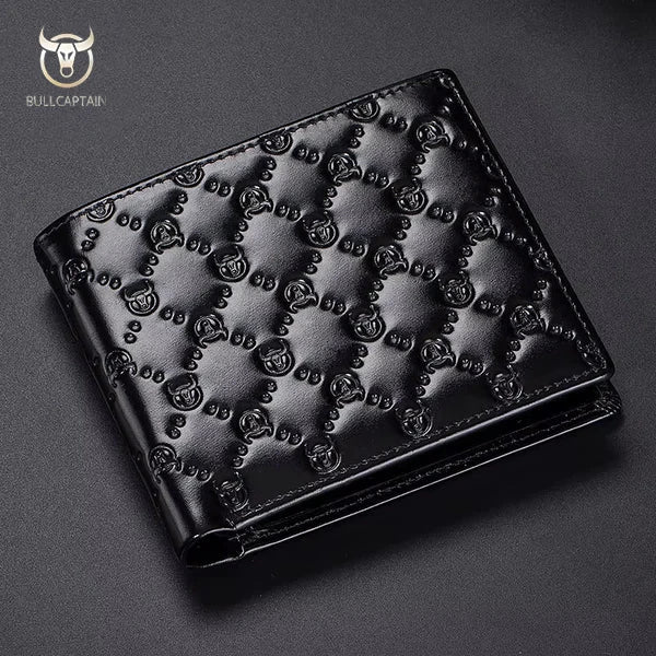 Carteira Masculina Slim BullCaptain Original em Couro Modelo Heritage