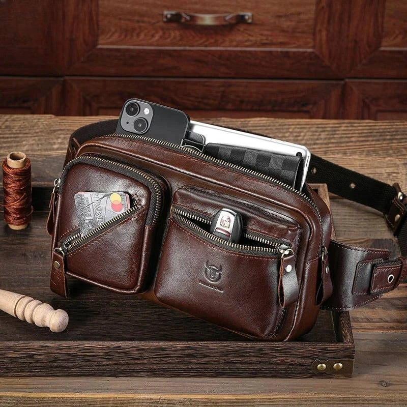 Pochete Masculina em Couro Modelo Trail Pouch