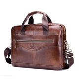 Bolsa de Ombro com Alça Unisex em Couro Modelo Office Prime