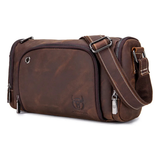 Bolsa De Ombro Masculina Com Alça em Couro Modelo Urban Nomad