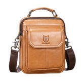 Bolsa Transversal Masculina BullCaptain em Couro Modelo Magnus