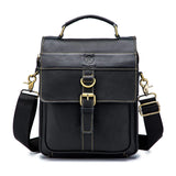 Bolsa Transversal Masculina BullCaptain em Couro Modelo Preston