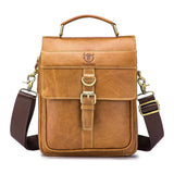 Bolsa Transversal Masculina BullCaptain em Couro Modelo Preston