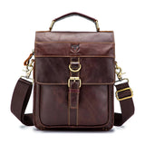 Bolsa Transversal Masculina BullCaptain em Couro Modelo Preston