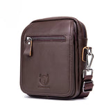 Bolsa Transversal Masculina BullCaptain em Couro Modelo Sinclair