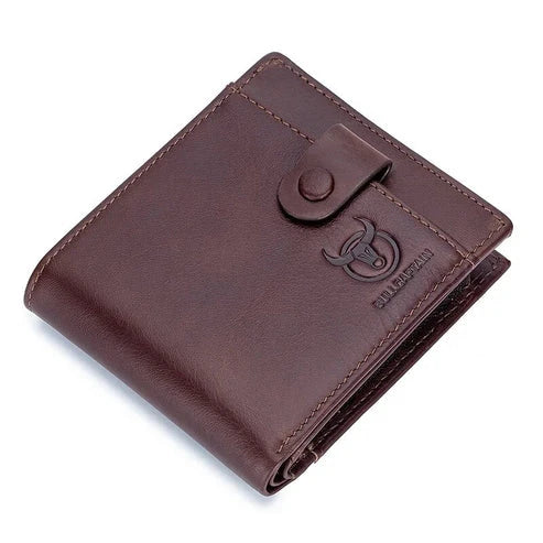 Carteira Masculina BullCaptain Original em Couro Modelo Lormont