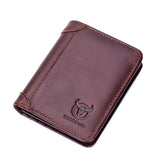 Carteira Masculina Bifold em Couro Stratton