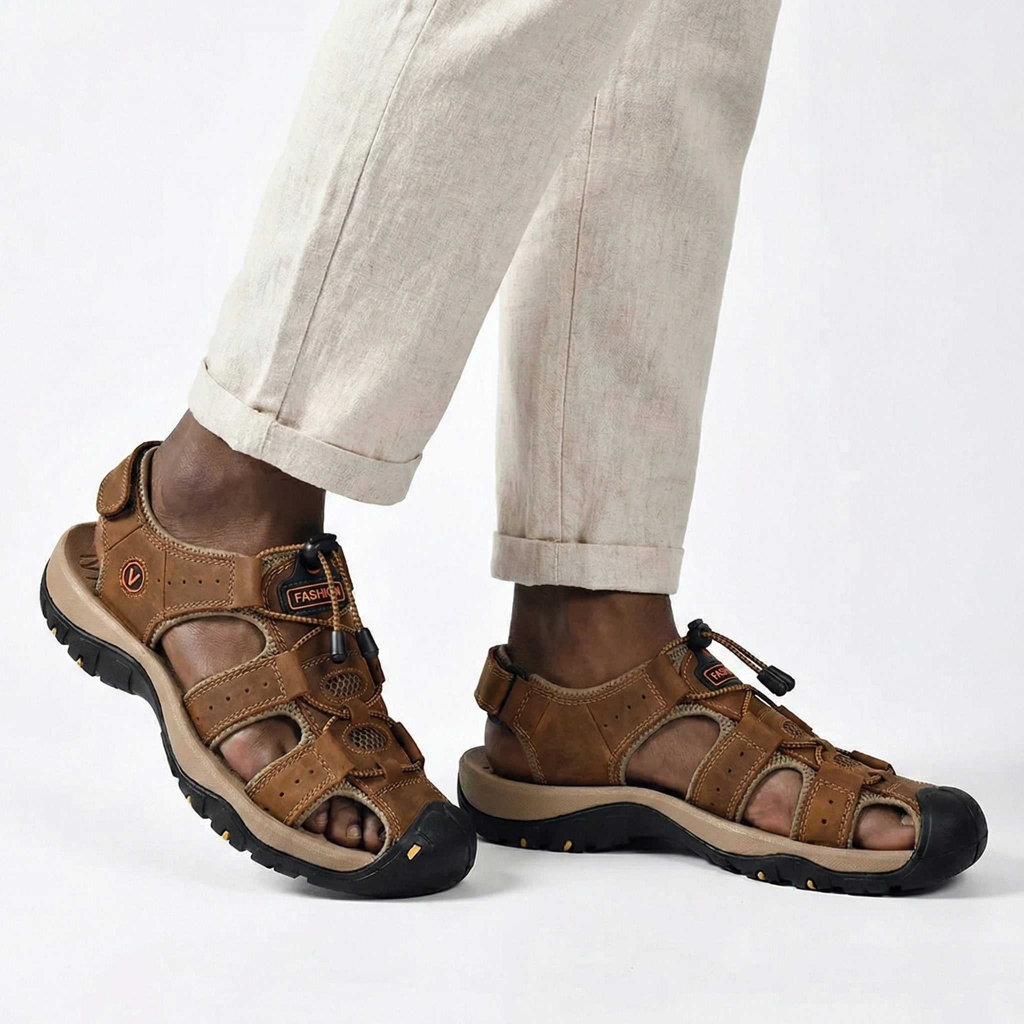 Sandália Masculina em Couro Frontier