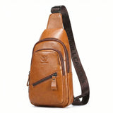 Shoulder Bag Masculina BullCaptain em Couro Modelo