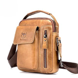 Shoulder Bag Masculina BullCaptain em Couro Modelo Dixon