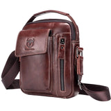 Shoulder Bag Masculina BullCaptain em Couro Modelo Dixon