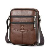 Shoulder Bag Masculina BullCaptain em Couro Modelo Hunter