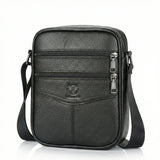 Shoulder Bag Masculina BullCaptain em Couro Modelo Hunter
