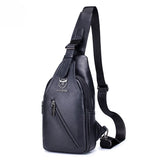 Shoulder Bag Masculina BullCaptain em Couro Modelo Kros