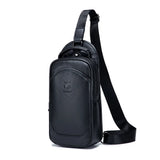 Shoulder Bag Masculina BullCaptain em Couro Modelo Meridian
