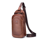 Shoulder Bag Masculina BullCaptain em Couro Modelo Meridian