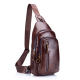 Shoulder Bag Masculina BullCaptain em Couro Modelo Valiant