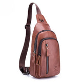 Shoulder Bag Masculina BullCaptain em Couro Modelo Valiant