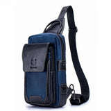 Shoulder Bag Masculina BullCaptain em Couro Modelo Crossfire