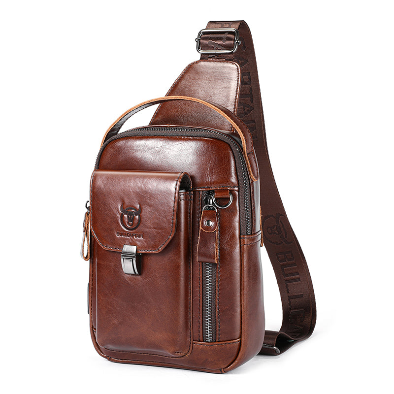 Shoulder Bag Masculina Em Couro Modelo Kolmar